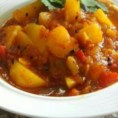 A picture of Achari Aloo.