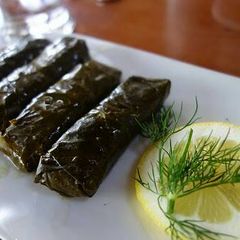 A picture of Stuffed vine leaves.
