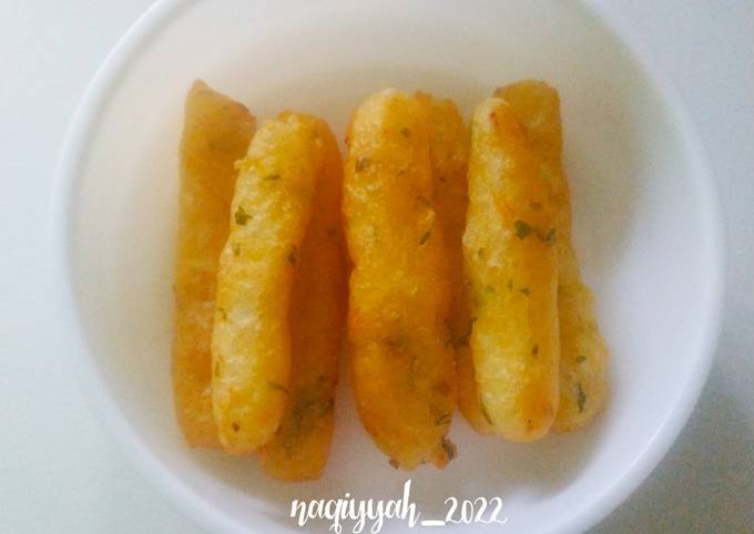 Cara membuat 433. Snack mpasi stik kentang keju Cara membuat 433. Snack mpasi stik kentang keju