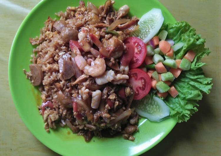 Resep Nasi goreng seafood , Bisa Manjain Lidah