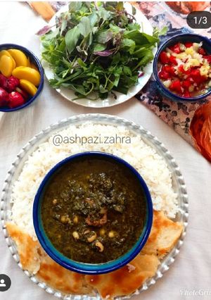 عکسی از دستور خورش خرفه