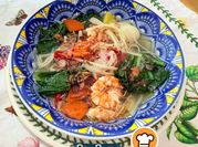 Gambar sup fishball dan udang