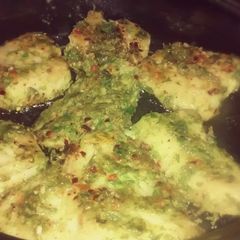 Basa Fish Fry with Parsley & Garlic A picture of Basa Fish Fry with Parsley & Garlic.