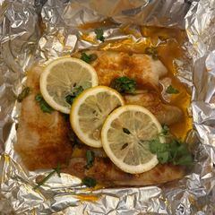 A picture of Baked Tilapia 2 Ways :) Yummy Dinner and so Healthy for the whole family.