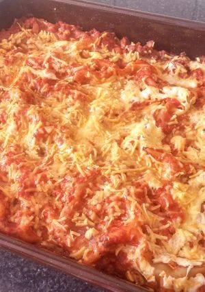 Une photo de Lasagnes aux PST (protéine de soja texturé) (vegan)