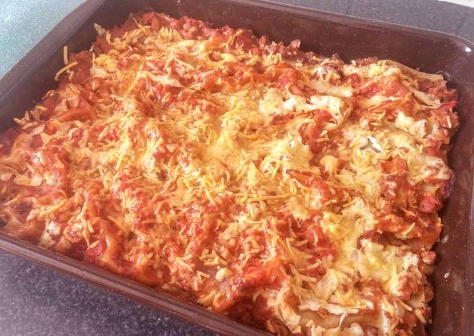 Lasagnes aux PST (protéine de soja texturé) (vegan)