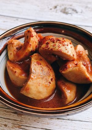 Hình của món Vả kho cà chua.