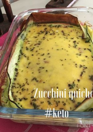 Foto resep Zucchini quiche #keto