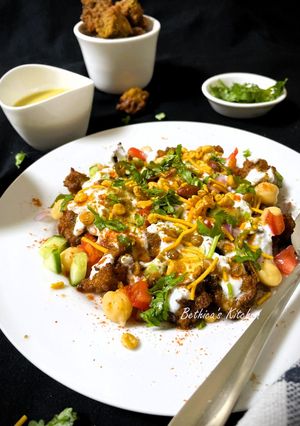 A picture of Poha Pakora Chaat.