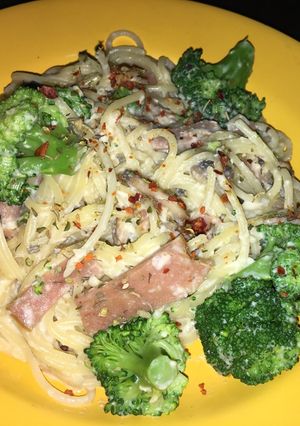 Foto resep Mushroom Spaghetti Carbonara