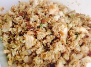 A picture of left over couscous