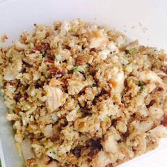 A picture of Cauliflower Rice / Couscous with Chicken.
