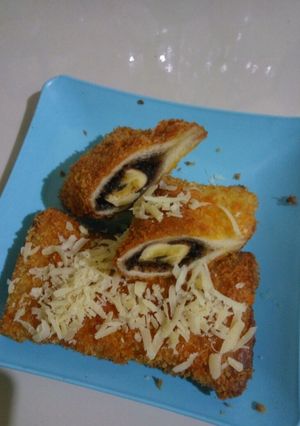 Foto resep Pisang coklat-keju roti tawar