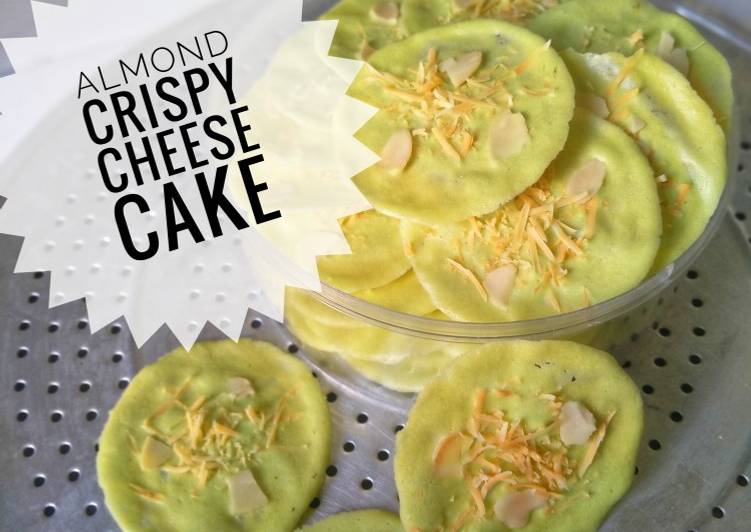 Cara Membuat Almond Crispy Cheese Cake Rasa Pandan Mantull Beud Yang Nikmat
