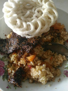 Foto resep Nasi Goreng : abon dendeng