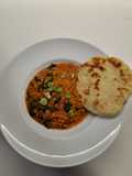 Veganes Dal + Naan