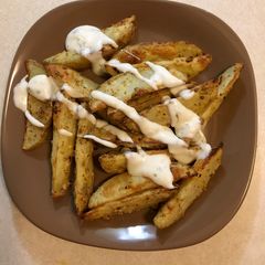 Potato wedges A picture of Potato wedges.