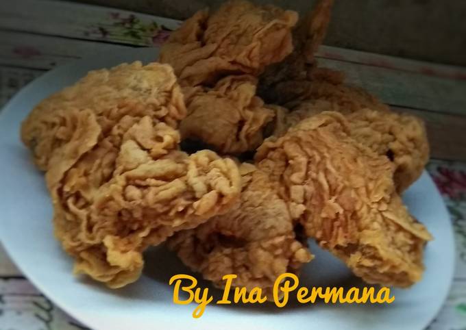 Ayam goreng crispy simple