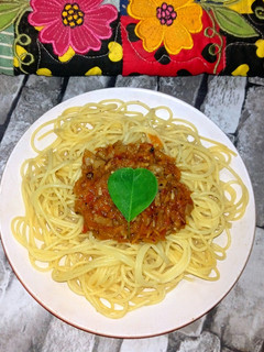 Foto resep Spaghetti + SaOs Bolognese Homemade