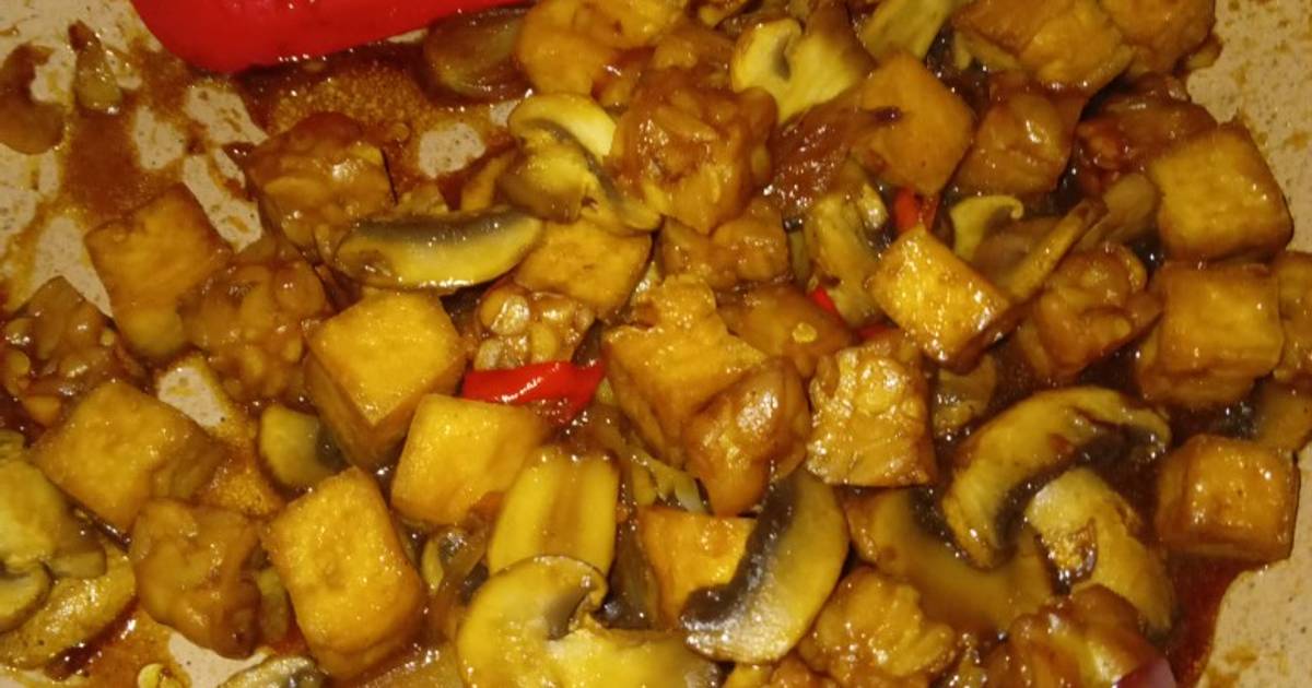 Resep Oseng Jamur, tahu dan tempe oleh Tri Lestari