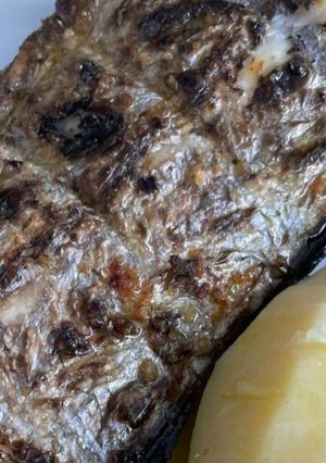 Foto de Peixe Espada grelhado com Batatas cozidas