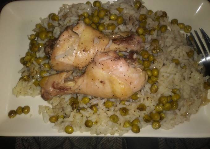 Easiest Way to Prepare Award-winning Chicken With Ginger Rice And Sweet Peas