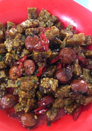Foto resep Tempe sosis simple