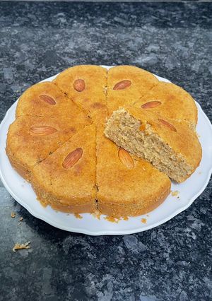 A picture of Badam cake.