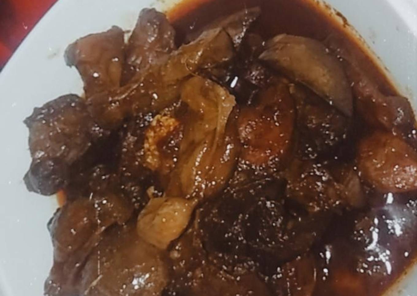 Rendang hati ampela ayam