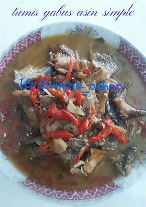 Foto resep Tumis Gabus Asin Simple