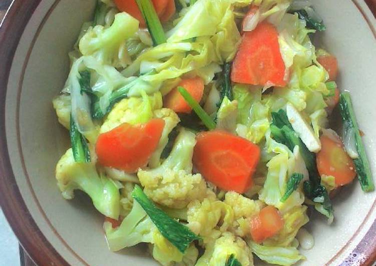 Cap cay sayur ala anak kost