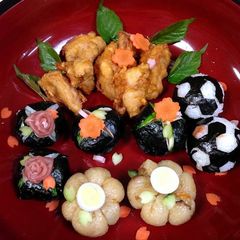 A picture of Kawaii Onigiri-lovely rice ball.