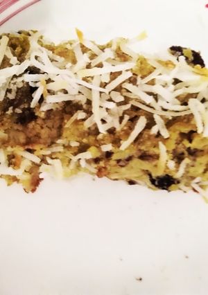 Una foto de Torta de guatila con harina de avena y quinoa