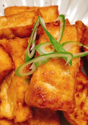 Hình của món Đậu phụ xào sa tế - Ngày 5.