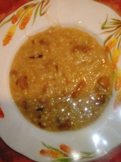 Una foto de Arroz con champiñones.