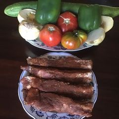 California Farm Chipotle Pork Rib Garden Salad A picture of California Farm Chipotle Pork Rib Garden Salad.