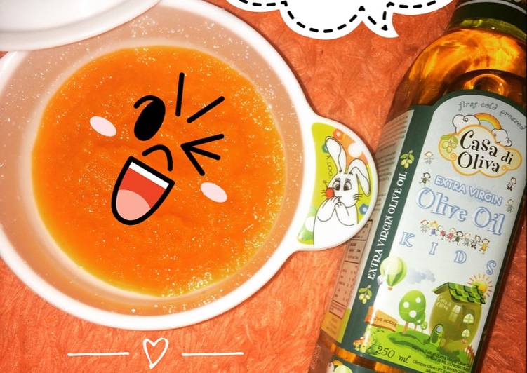 Cara Gampang Membuat MPasi 6+ Wortel+Evoo Anti Gagal