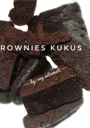 Foto resep Brownies Kukus Coklat Simple (Tanpa Mixer)