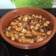 Cazuela de pulpo y langostinos