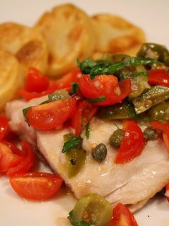 A picture of Quick & Easy No-Cook Mediterranean Tomato Melange for Fish & Chicken.