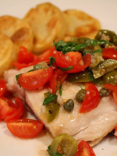 A picture of Quick & Easy No-Cook Mediterranean Tomato Melange for Fish & Chicken.