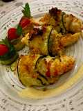 Involtini di filetto di platessa e gamberoni