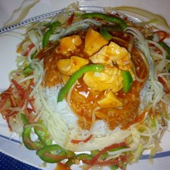 A picture of Singaporean rice.