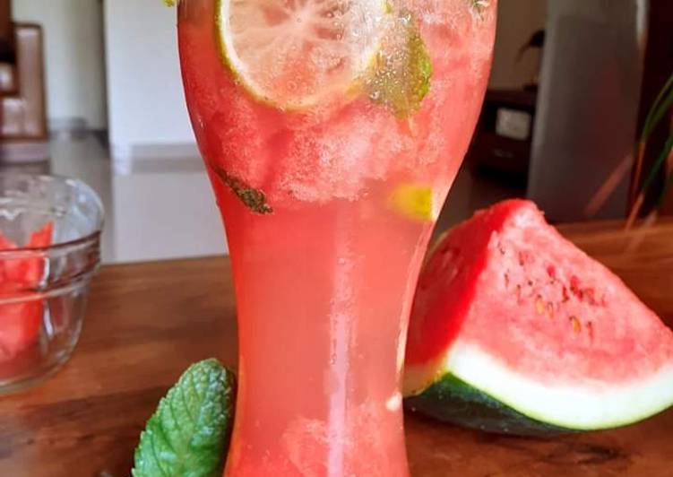 Steps to Prepare Homemade Watermelon mojito