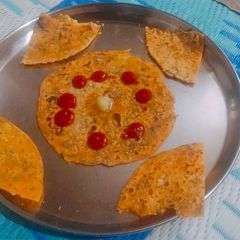 A picture of Cheesy Mint Paratha.