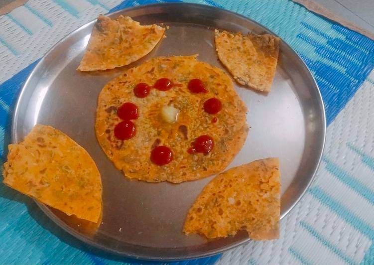 Easiest Way to Make Favorite Cheesy Mint Paratha