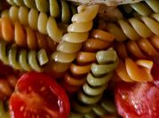 A picture of cherry tomato pasta salad