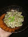 Tumis jamur janggel pedas