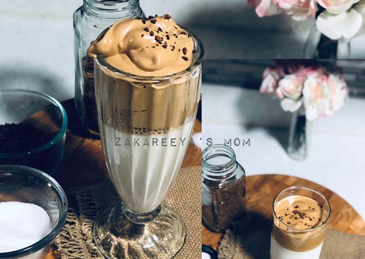 Dalgona Coffee ☕️/ whipped coffee dengan 2 cara