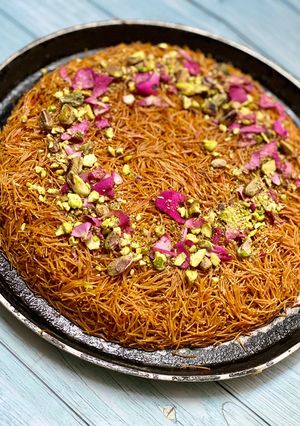 A picture of KNAFEH/KUNAFA.